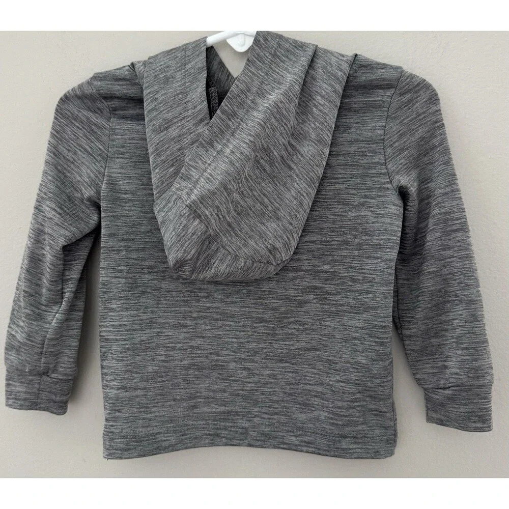 Nike Dri-FIT 12M Gray Pullover Logo Hooded Shirt Long Sleeve Unisex